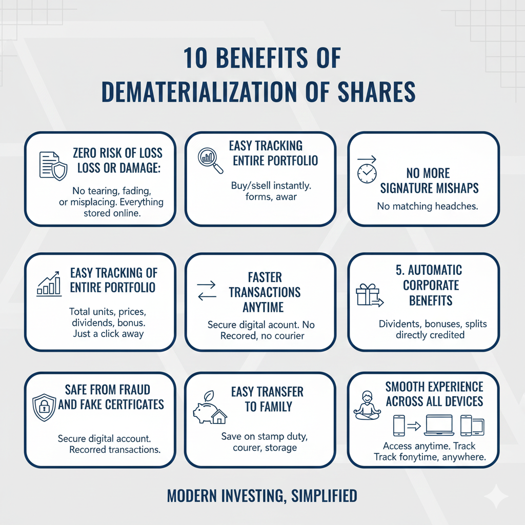 Benefits of Dematerialization of Shares