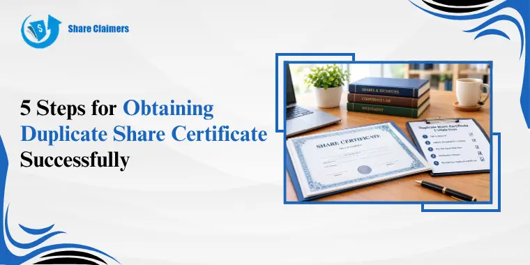 OBTAINING DUPLICATE SHARE Certificate